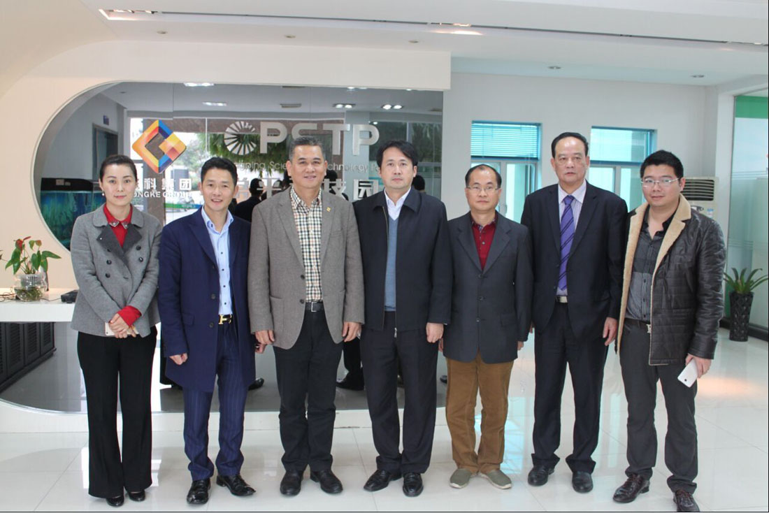 增城市委劉常委及統戰部黃部長一行蒞臨常平科技園參觀調研